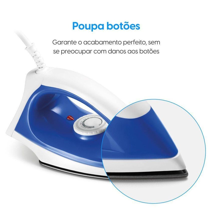 Ferro De Passar Seco Iron Force Plus Elgin 1200w Base Antiaderente 220v - imagem 2