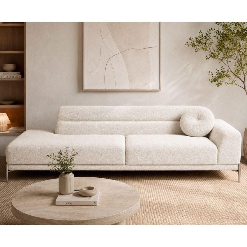 Sofá Arezzo 2 Lugares Terminal Direito 180cm Off White Sallar Home - imagem 3