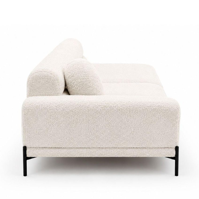 Sofá Arezzo 2 Lugares Fixo Com Chaise 180cm Off White Sallar Home - imagem 5