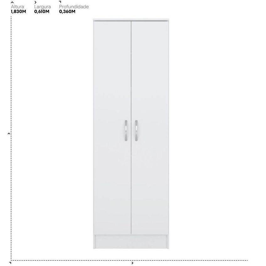 Sapateira Multiuso Golden 2 Portas 5 Prateleiras 61cm MDP Demóbile - imagem 3