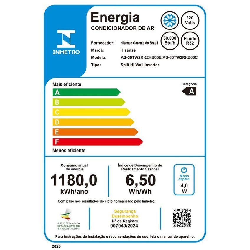 Ar Condicionado Split Hisense 30000 Btus Frio 220v As-30tw2rkzhb00 - imagem 3