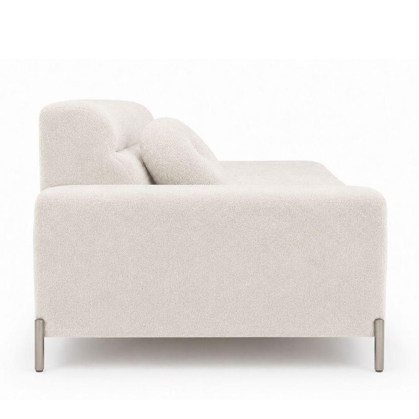 Sofá Arezzo 3 Lugares Com Chaise Fixo 230cm Off White Sallar Home - imagem 3