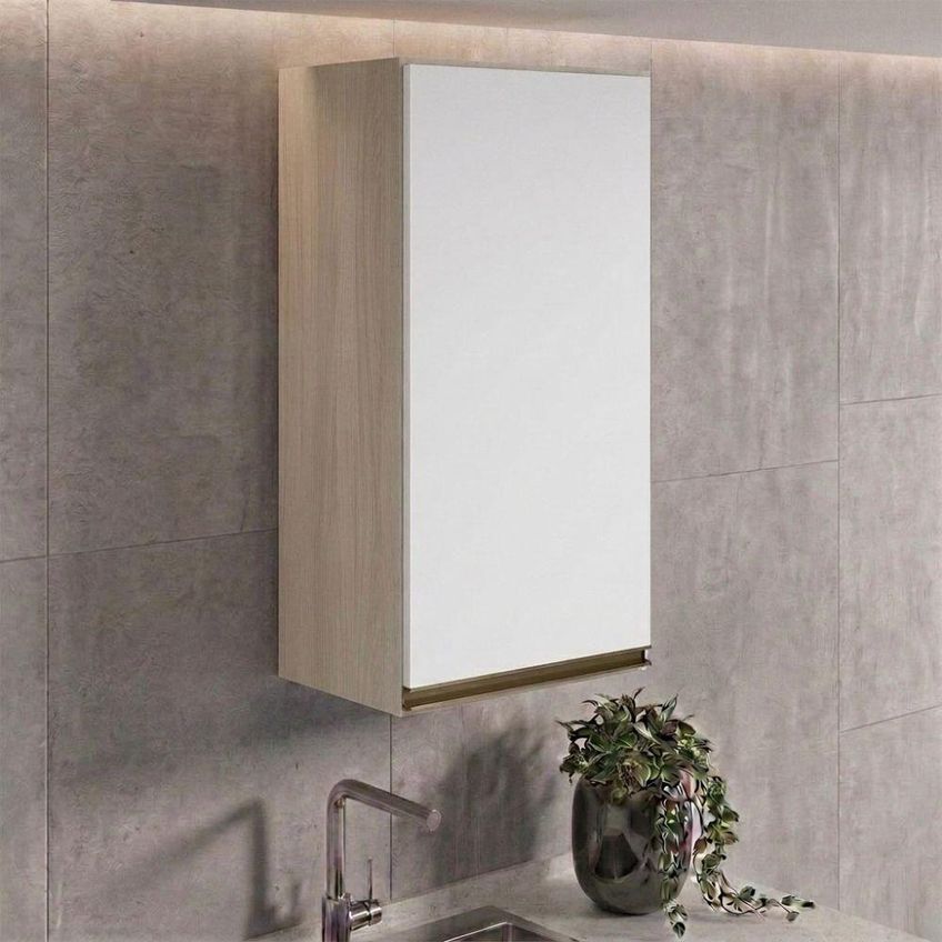 Armário Aéreo Kali Premium 40cm 1 Porta MDF Basculante Branco Nicioli Móveis - imagem 3