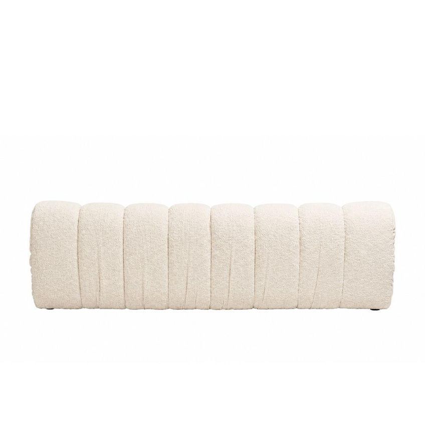 Sofá Nellow 2 Lugares 180cm Off White Bouclé Estrutura Madeira Eucalipto Sallar Home - imagem 4