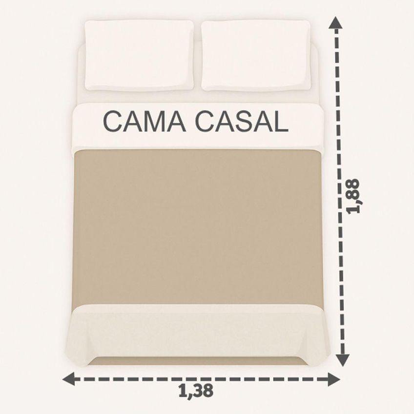 Kit Cobre Leito Charme Casal 300 Fios 100% Poliéster Percal Bordado Floral Lavanda Casa Scarpa - imagem 4