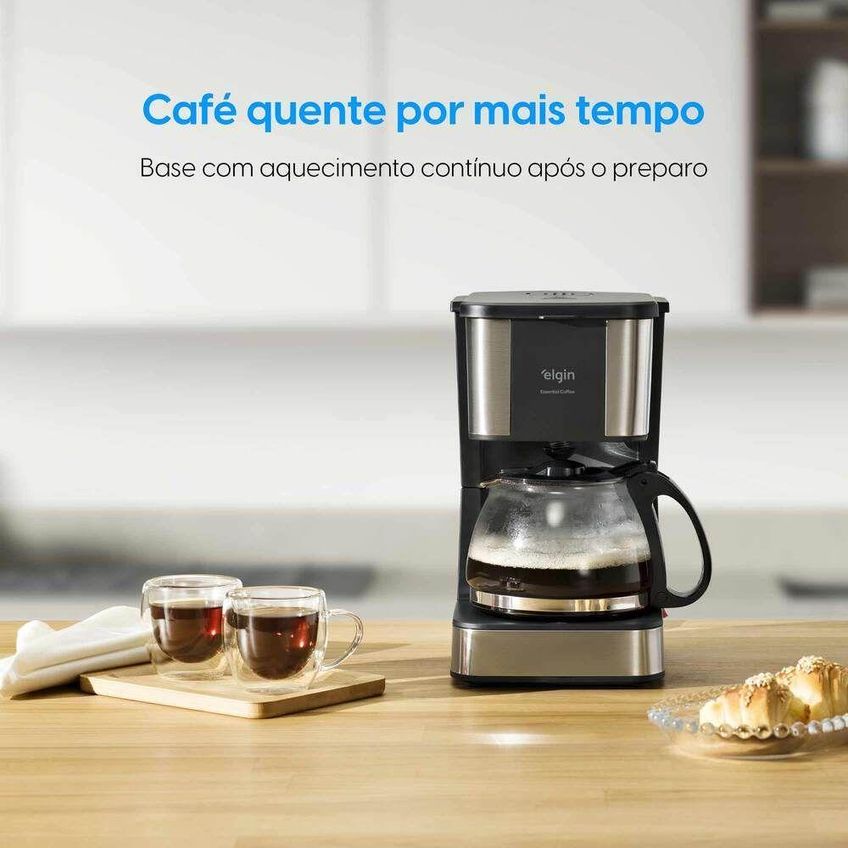 Cafeteira Elétrica Essential Coffee Elgin 19 Xícaras Inox 110v - imagem 4