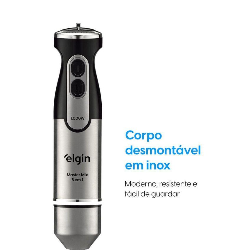 Mixer 5 Em 1 Elgin Master Mix 1000w 5 Velocidades 220v - imagem 5