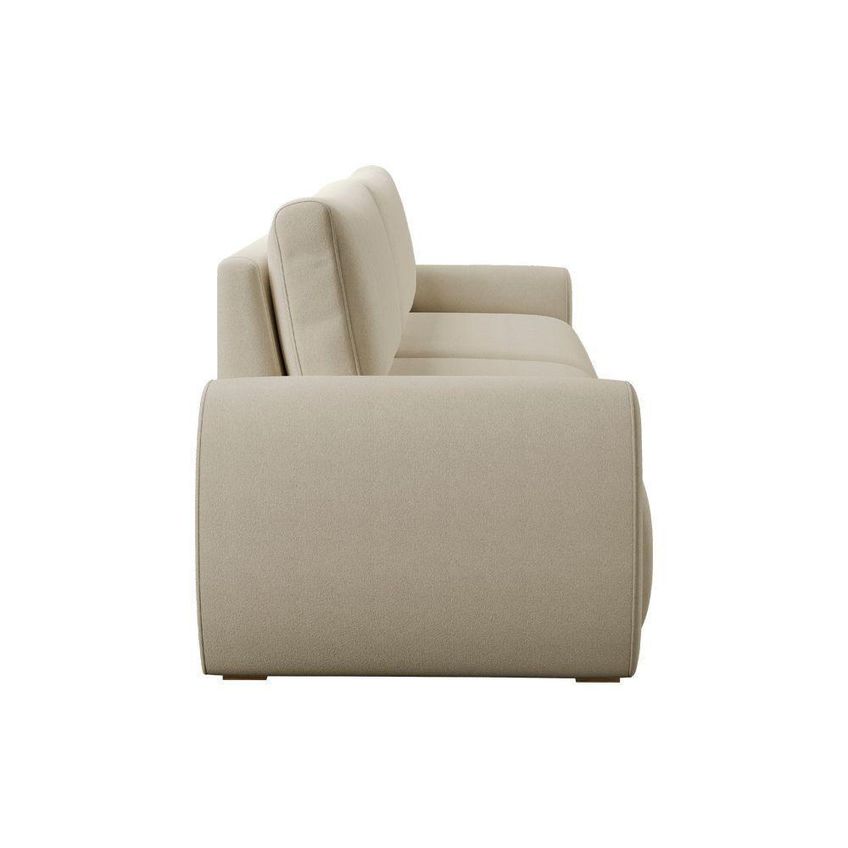 Sofá Living Arcale 4 Lugares 220cm Cinza Couro Sintético Blossom Casa - imagem 4