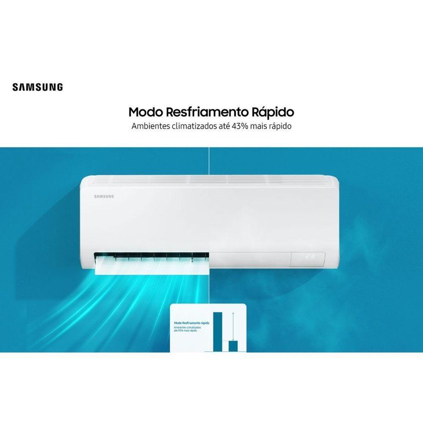 Ar Condicionado Split Samsung 12000 Btus Frio 220v Ar12dyfzawknaz - imagem 4