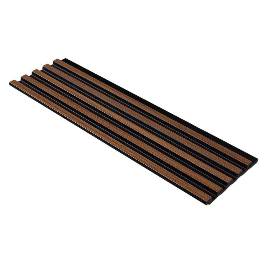 Painel Ripado Painel Ripado 10mm 285cm MDF MDP Fosco Freijó E Preto Finottato - imagem 3