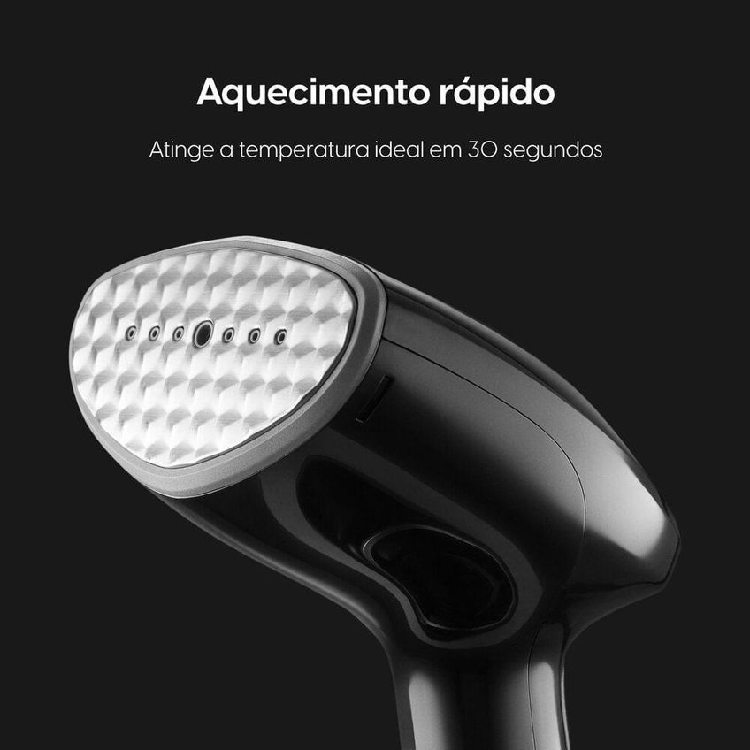 Vaporizador Steamer Vertical De Mão Elgin Practical Steam 1200w 360ml Higieniza 99,9% Branco 110v - imagem 3