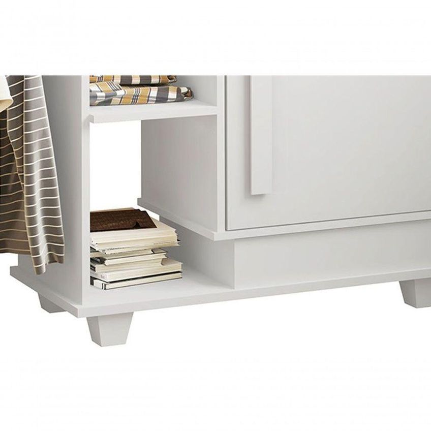 Tábua De Passar Roupas Havai Sem Porta MDF 118,5cm Branco RV Móveis - imagem 3