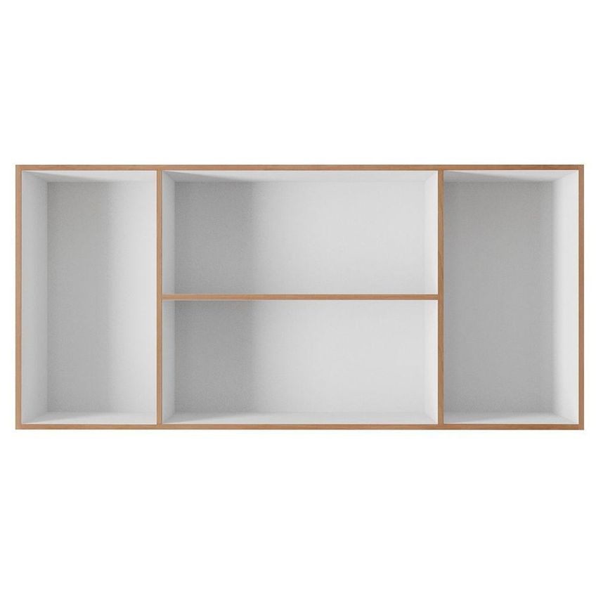 Armário Aéreo De Cozinha Lara Savana 120cm 4 Portas MDF Preto Moblis Móveis - imagem 5