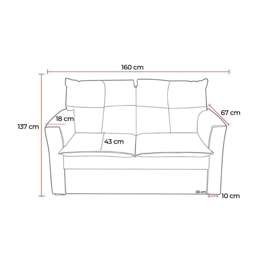 Sofá Mobi 2 Lugares Fixo 150cm Cobre Suede Para Sala Compacta Herrero - imagem 3