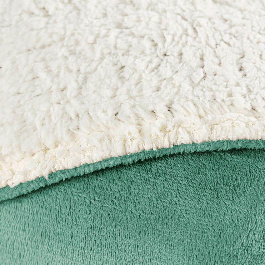 Cobertor Fênix King Sherpa Pele De Carneiro 100% Poliéster Aconchegante Verde Alecrim Casa Scarpa - imagem 3