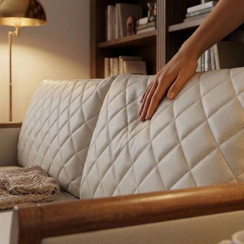 Sofá Ambar 2 Lugares 165cm Café Courino Milani Movelaria - imagem 4