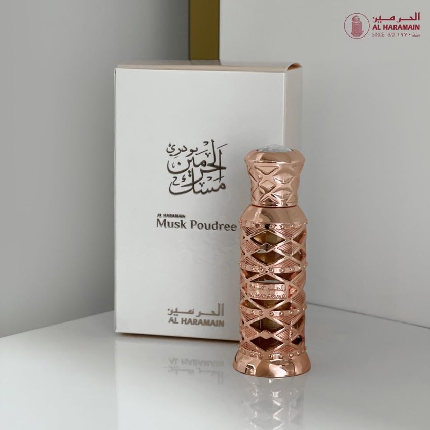 Perfume Al Haramain Musk Poudree Óleo De Perfume 12 Ml Para Unissex - imagem 3