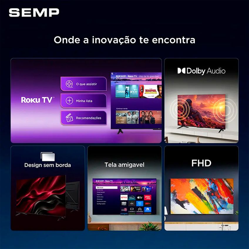 Smart TV 50S42R LED 50 Full HD Wi-Fi Semp - imagem 5