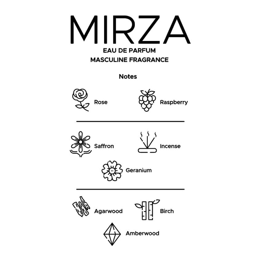 Perfume Arabian Creed Mirza Luxury Eau De Parfum 100ml Para Homens - imagem 3