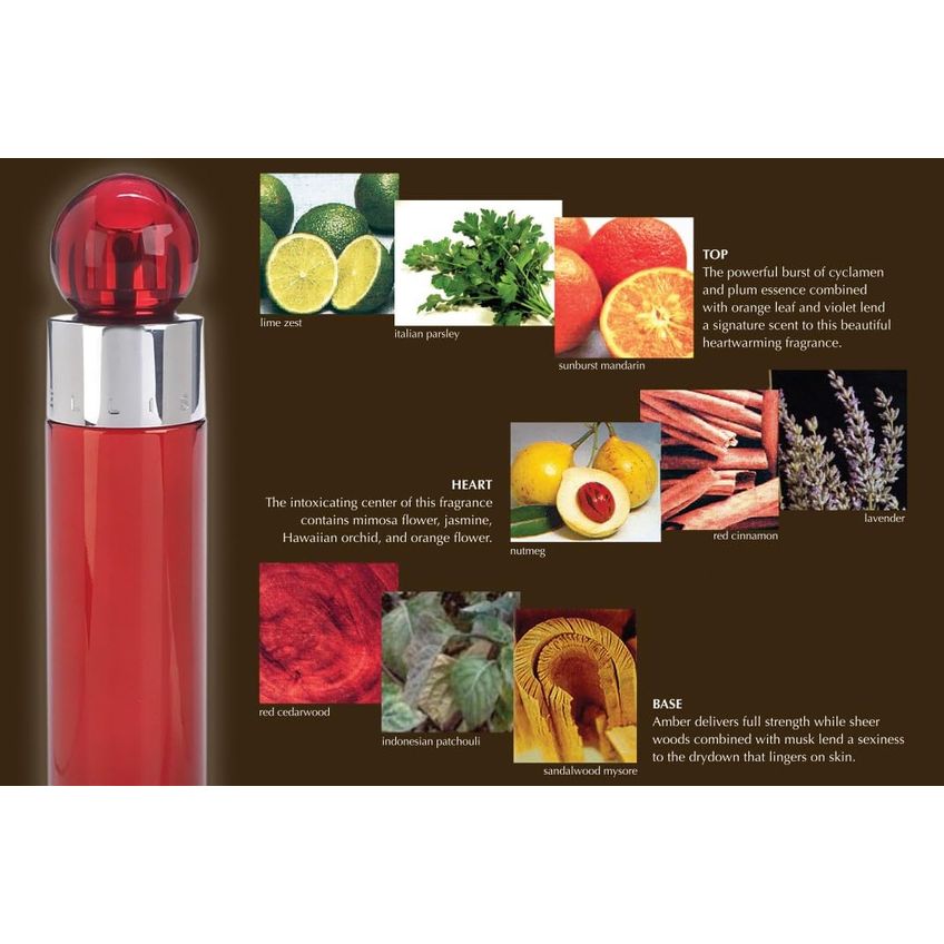 Perfume Perry Ellis 360° Masculino 360° Vermelho 360° Muito Azul 360° Preto - imagem 4