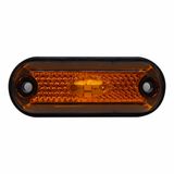 4 x Lanterna Delimitadora Lateral Carreta Caminhão Baú 3leds Ambar (Laranja)