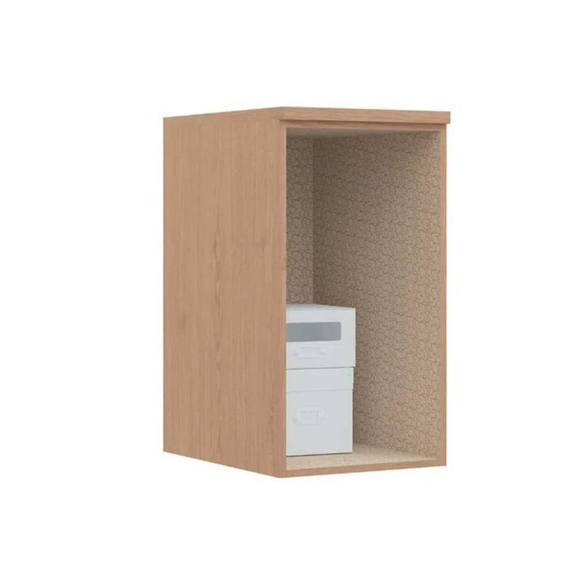 Armário Aéreo Allure 40cm 1 Porta MDP de Bater Cinza Linea Brasil - imagem 3