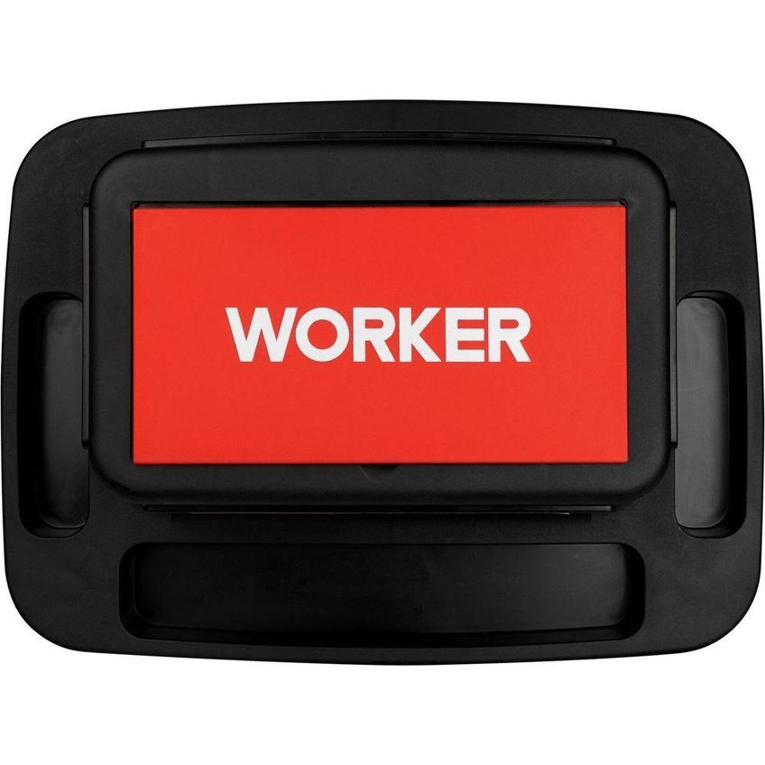 Banqueta De Mecânico Worker Assento Plástico Base Com Rodízios Sem Encosto Preto 43.5cm Worker - imagem 3