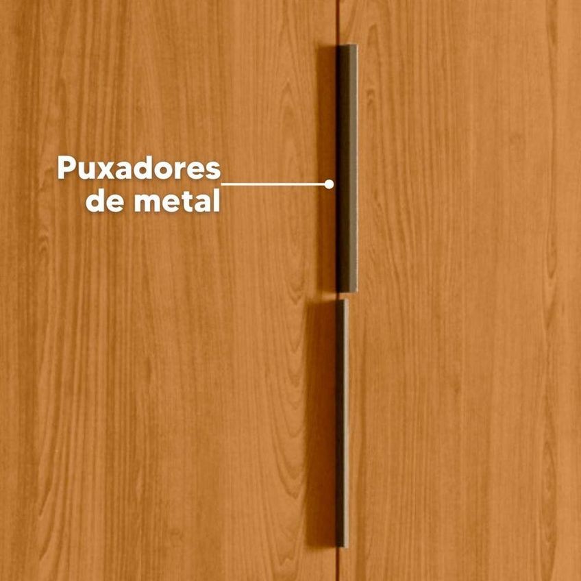 Guarda Roupa Casal Matisse 6 Portas De Giro 4 Gavetas MDF-MDP Cumaru Madetec Móveis - imagem 4