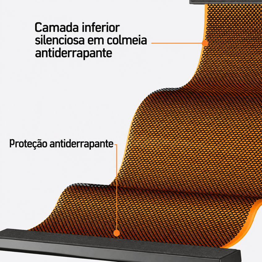 Tapete Slide Board Deslizante 50x200cm Com Sapatilhas Para Exercícios (preto) - imagem 4