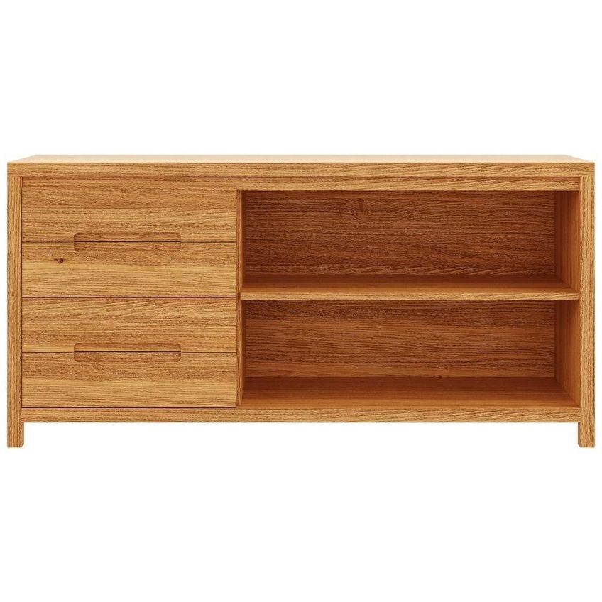 Buffet Aparador Floris Moderno 2 Portas 4 Gavetas 165cm Rustic Mpozenato - imagem 3