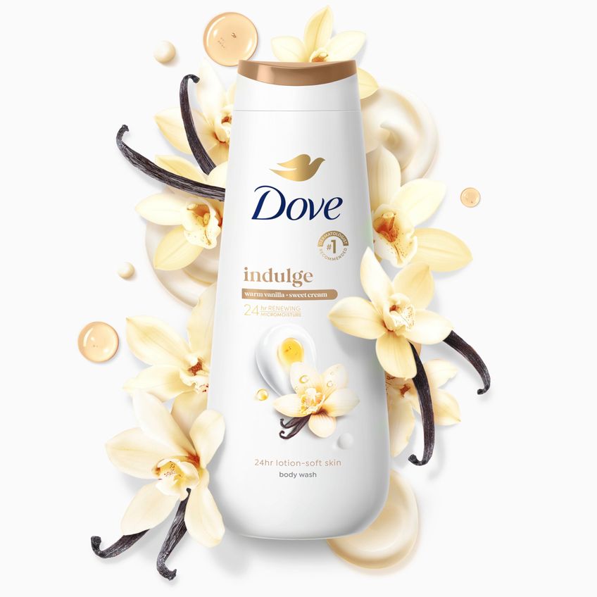 Sabonete Líquido Dove Indulge Warm Vanilla Sweet Cream 590 Ml - imagem 3