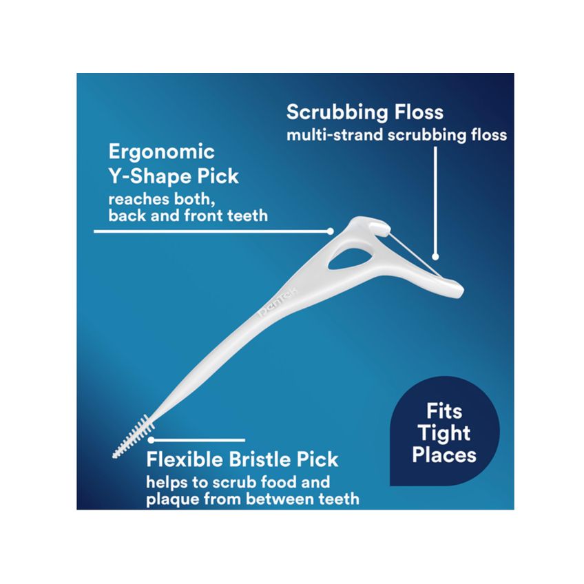 Palitos De Fio Dental Dentek Easy Reach 75 Unidades Pacote Com 3 - imagem 4