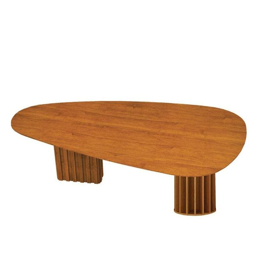 Mesa De Jantar Belle 6 Lugares Orgânica MDF 200x100cm Leifer - imagem 5