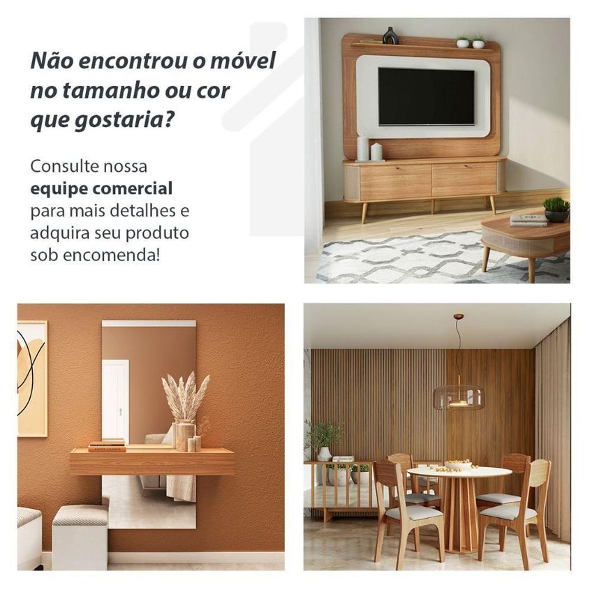 Cadeira Para Sala De Jantar Kit 2 Mdf Linho Freijó Com Bege Rústico Dalla Costa Móveis - imagem 5