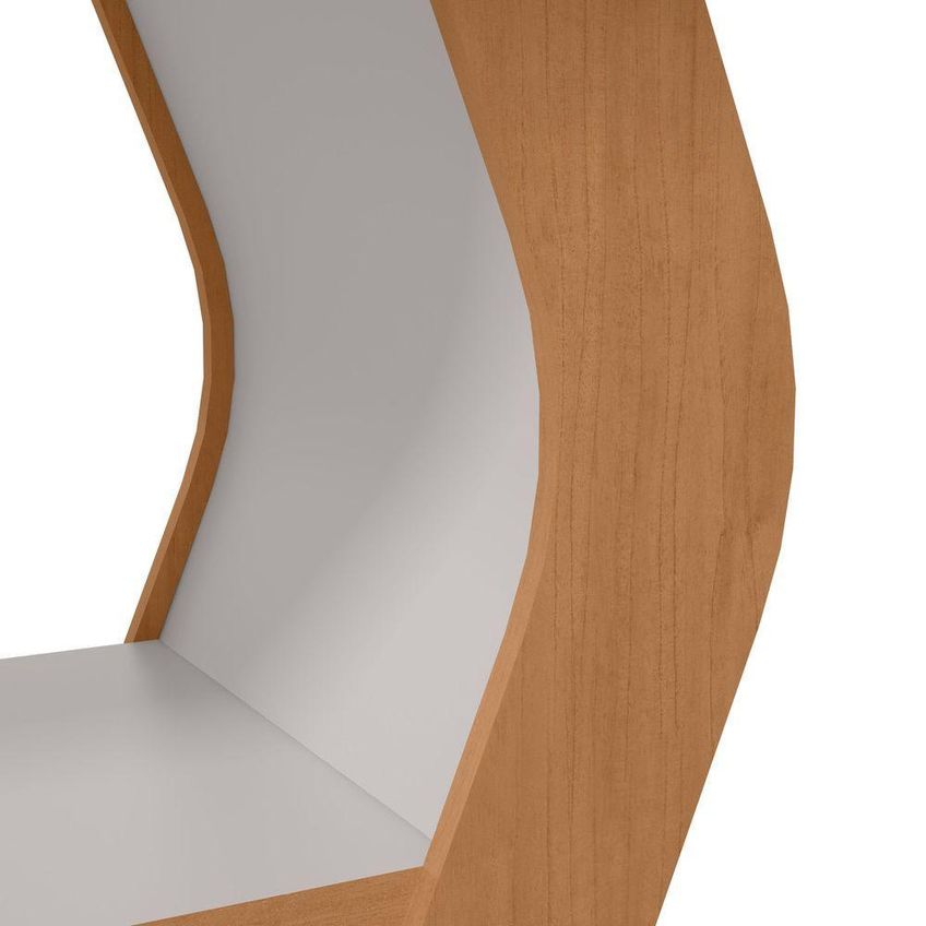Conjunto Sala De Jantar Mesa Laini 160 6 Lugares Tampo Vidro Off White Com Cadeiras Luar Amendoa - imagem 3