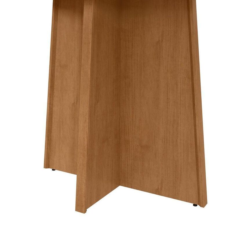 Conjunto Sala De Jantar Mesa Celebrare 120 No Glass 4 Lugares Tampo Mdf Amêndoa Com Cadeiras Athenas - imagem 3