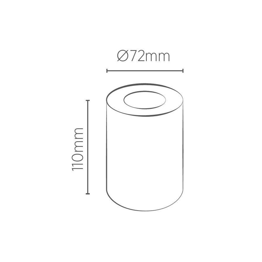 Spot De Sobrepor Tower Recuado Redondo Bivolt Preto Save Energy SE-385.2537 Interno MR16 GU10 - imagem 3