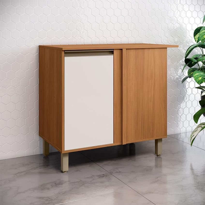 Balcão Venaly 1 Porta MDF-MDP 94cm Cinamomo Móveis Henn - imagem 4