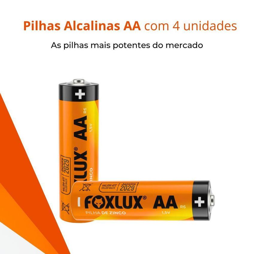 Pilha Aa Zinco Foxlux R6 1,5v 4 Unidades - imagem 4