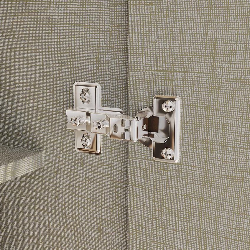 Armário Multiuso Margarida 2 Portas 6 Prateleiras MDP 61cm Cinamomo E Off White Móveis Henn - imagem 3
