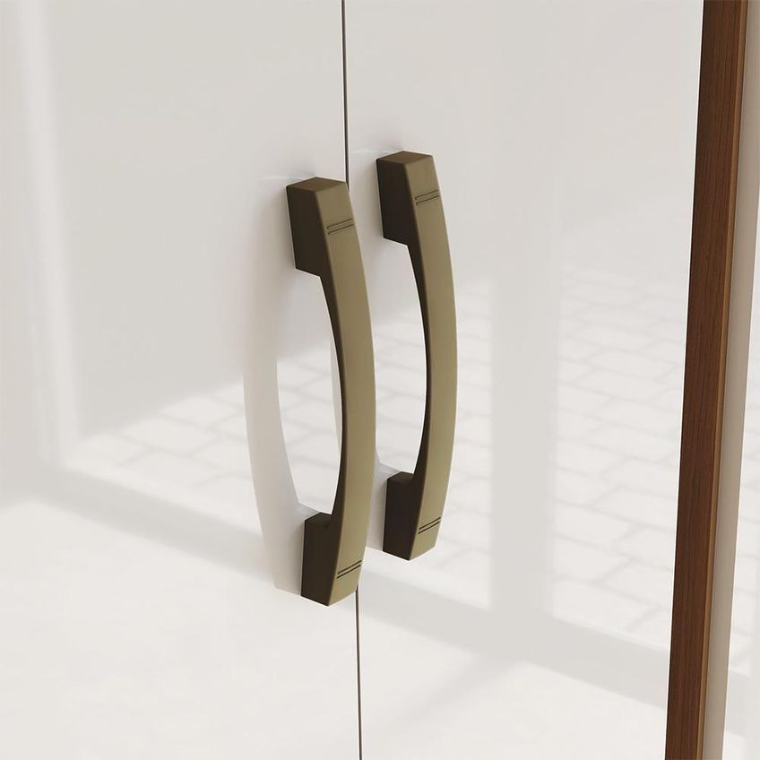 Armário Multiuso Margarida 2 Portas 6 Prateleiras MDP 61cm Cinamomo E Off White Móveis Henn - imagem 4