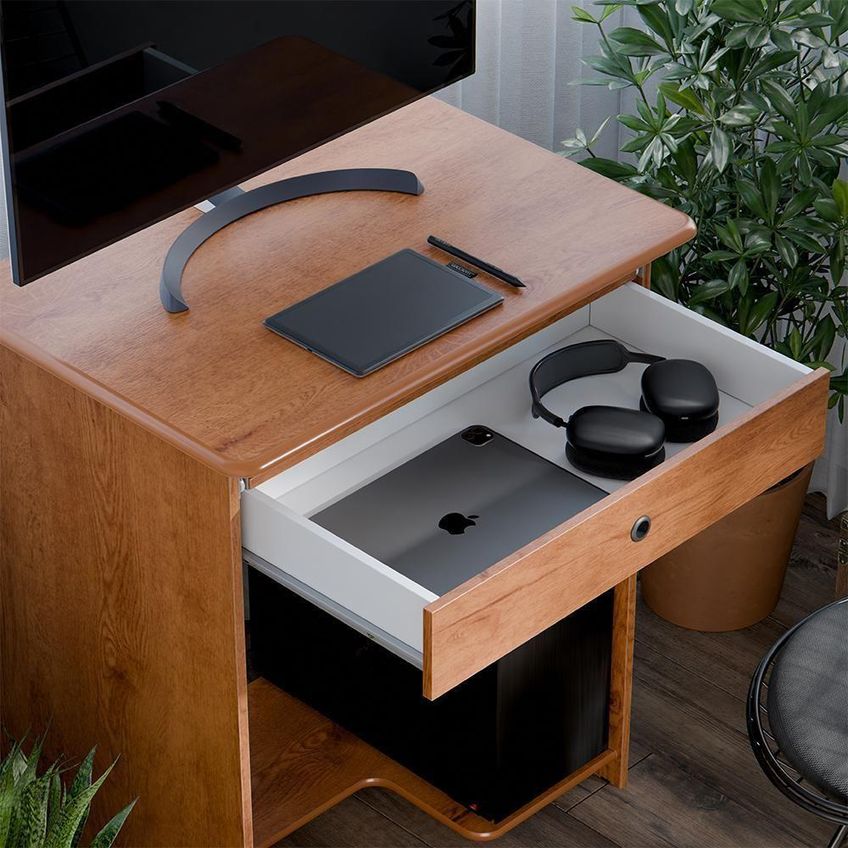 Mesa Para Computador Pratica Moderno 1 Gaveta MDF-MDP 65cm Ej Móveis - imagem 2
