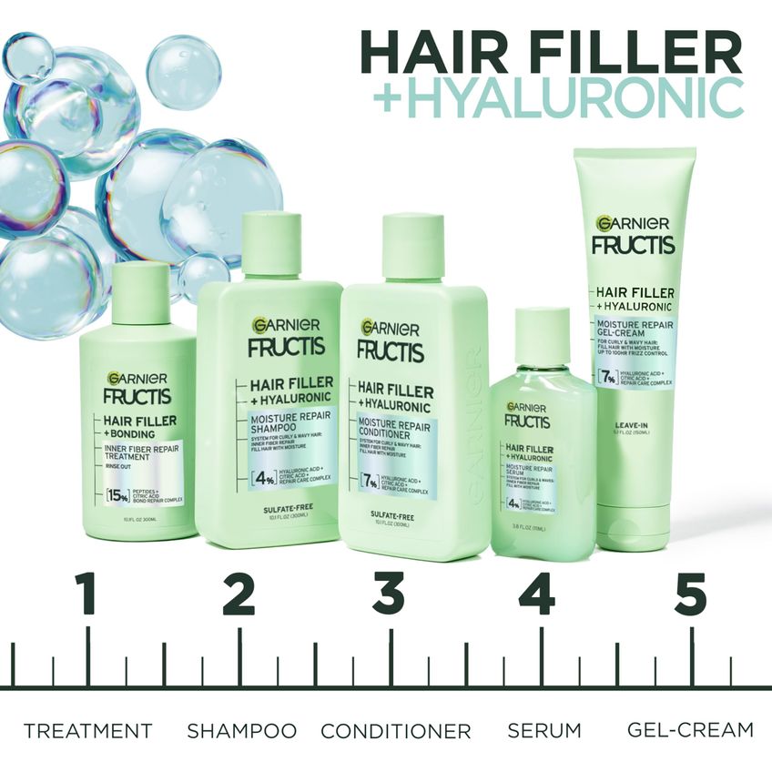 Tratamento Pré-shampoo Garnier Fructis Hair Filler 300ml - imagem 4