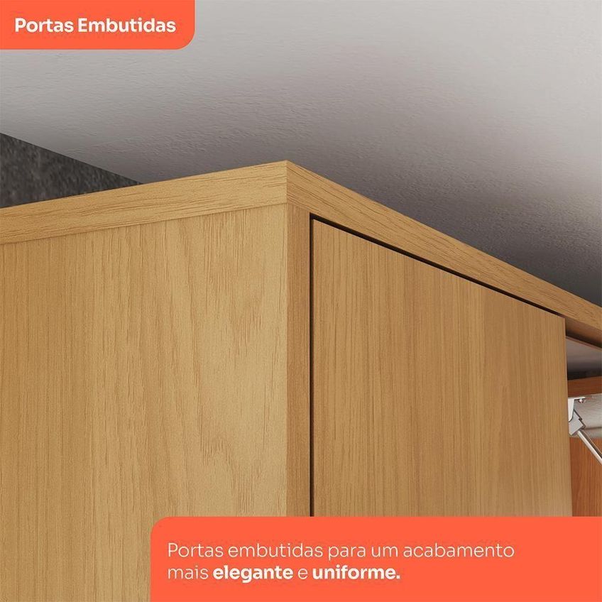 Armário Aéreo Venaly 40cm 1 Porta MDF-MDP Cinamomo Móveis Henn - imagem 3