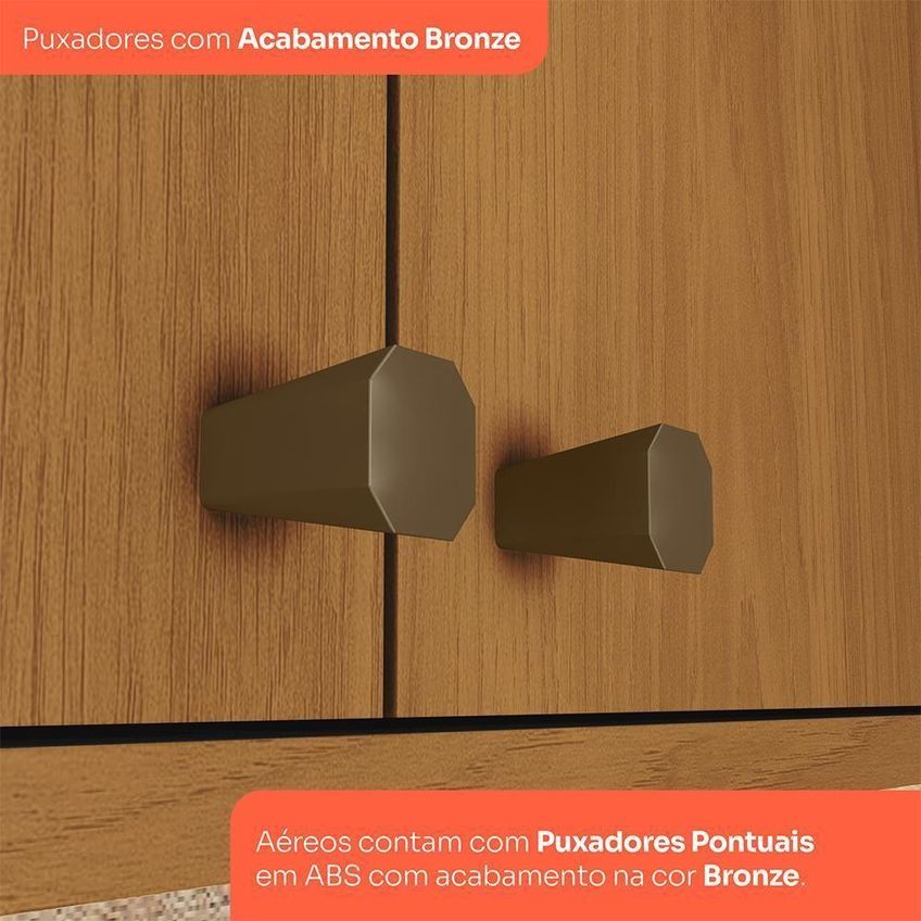 Armário Aéreo Venaly 40cm 1 Porta MDF-MDP Cinamomo Móveis Henn - imagem 4