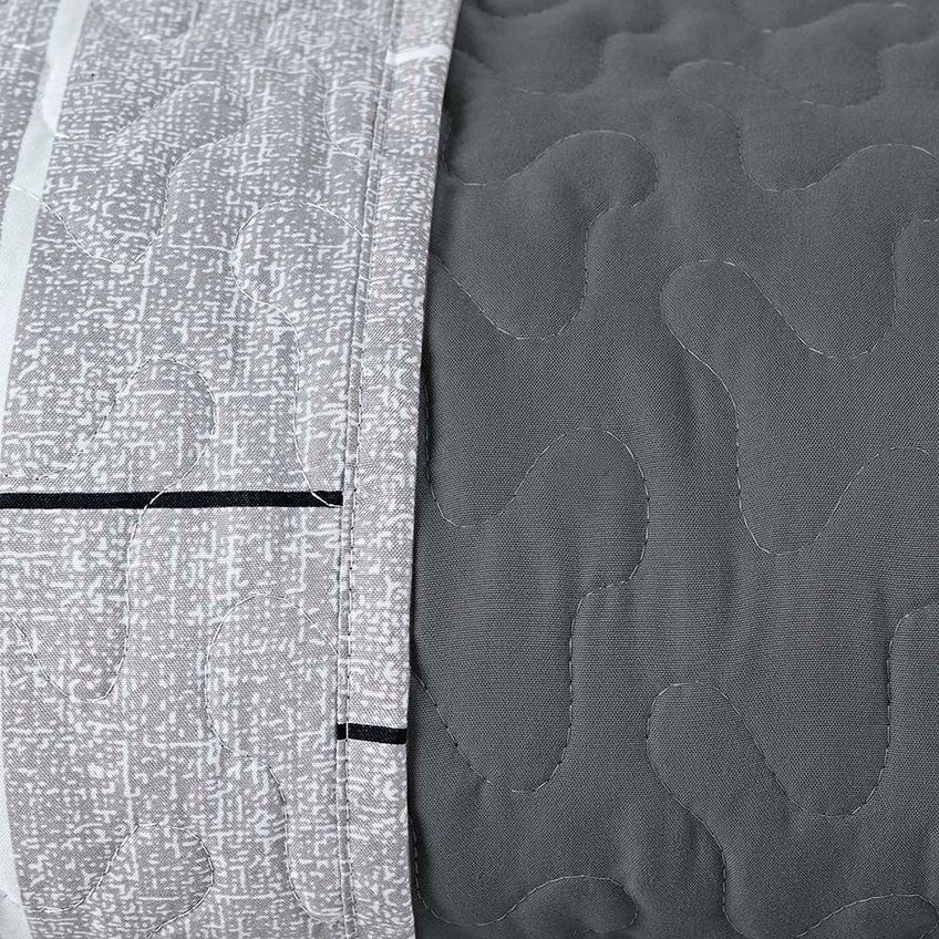 Cobre Leito Colcha Michigan Queen 3 Peças 100% Poliéster Matelado Dupla Face Branco Casa Show - imagem 4