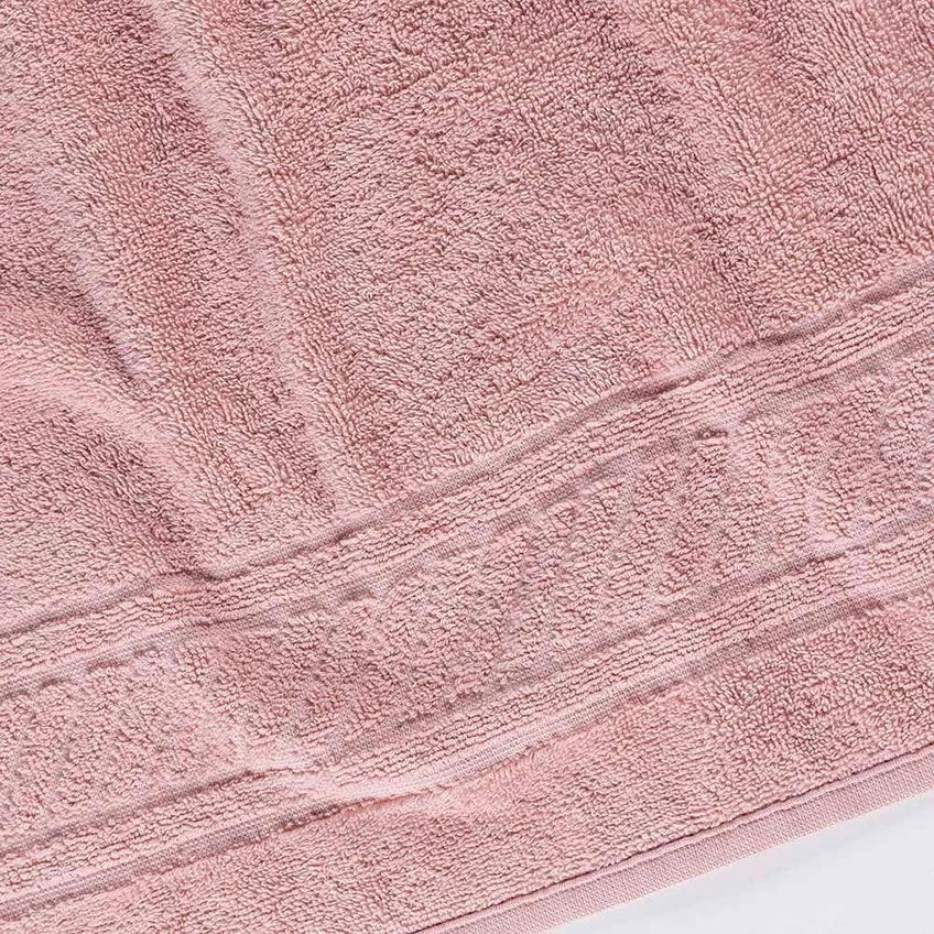 Jogo De Toalhas Lumiere 100% Algodão 450g-m Macio Cinza E Rosa Top Chick - imagem 3