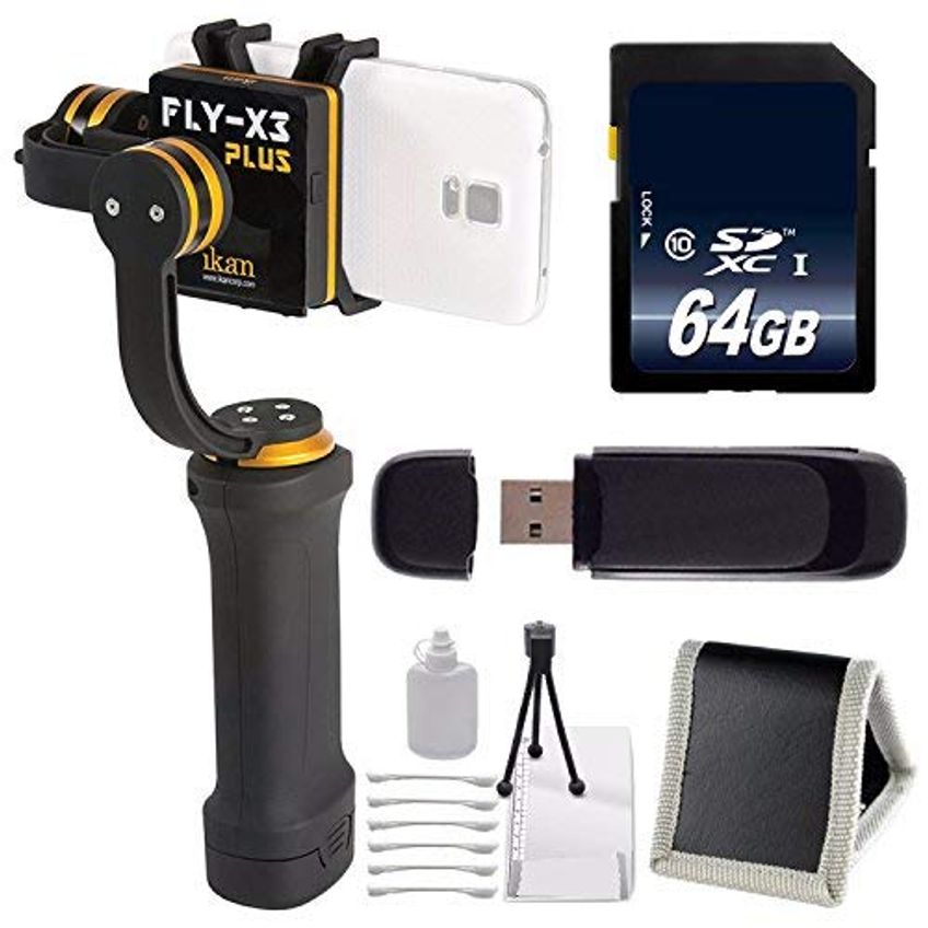 Estabilizador Gimbal Ikan Fly-X3-Plus Kit 64 GB - imagem 3