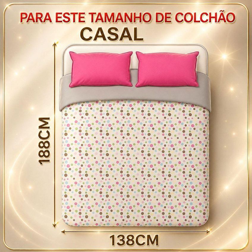 Jogo De Cama Quality Padrão Queen 3 Peças Micropercal 600 Fios Branco Casa Show Enxovais - imagem 3