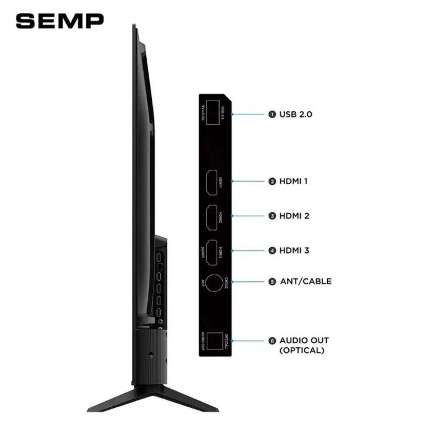 Smart TV Semp S62E 55 Polegadas 4K Ultra HD LED Roku TV Preto Bivolt - imagem 3